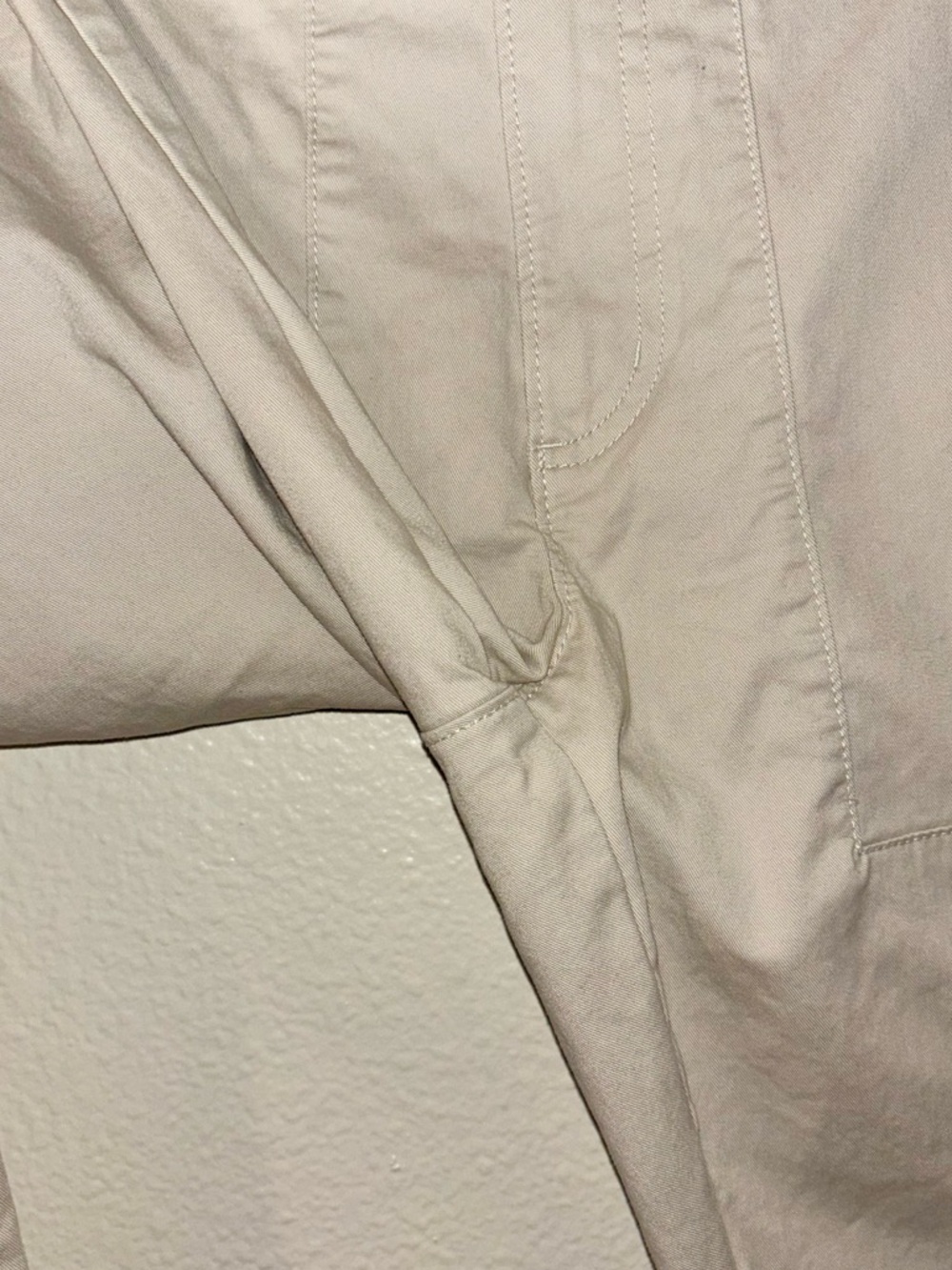 Columbia Women's Utility Pants Straight leg Cargo Pocket Size 10 cream/beige - Picture 10 of 16